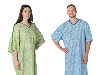 Pyramid Design Patient IV Gowns